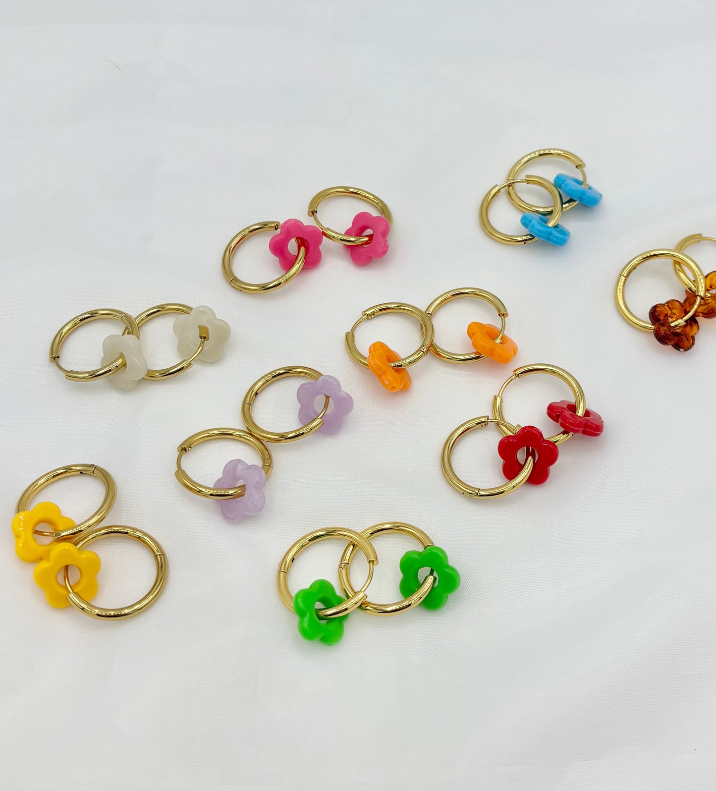 Boucles d'oreilles fleurs