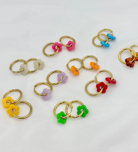 Boucles d'oreilles fleurs