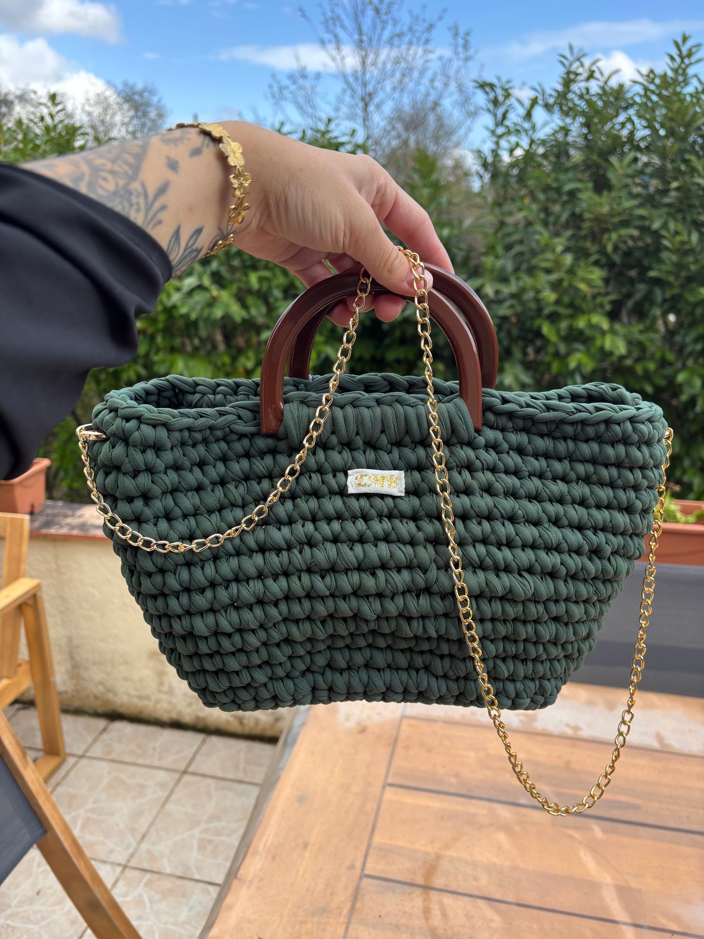 Sac en crochet (vert)