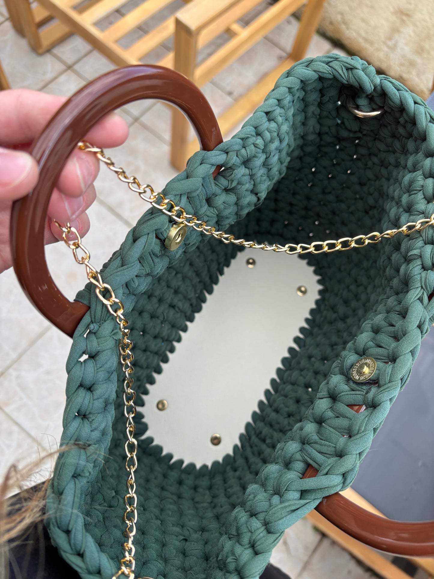 Sac en crochet (vert)