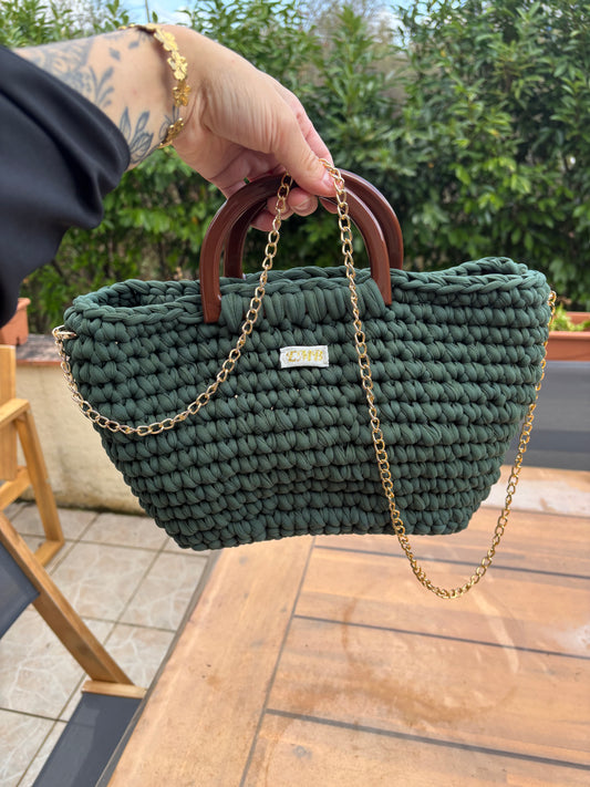Sac en crochet (vert)