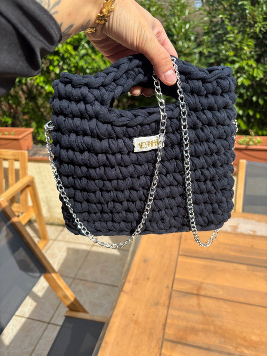 Sac en crochet (bleu)