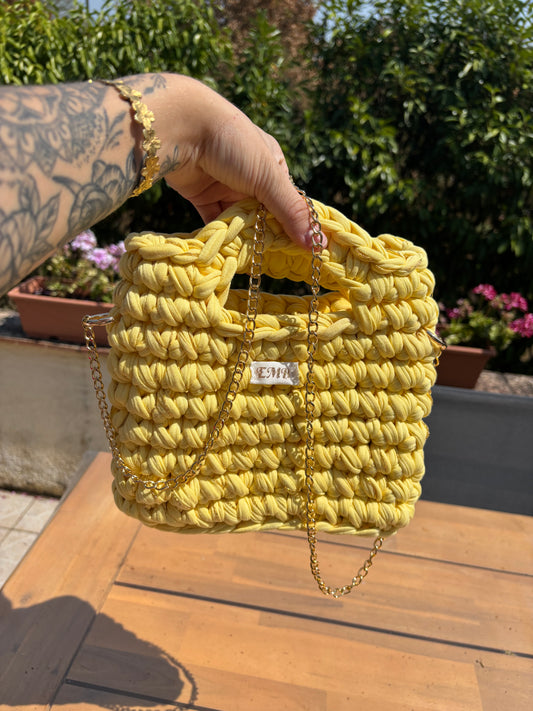Sac en crochet (jaune)