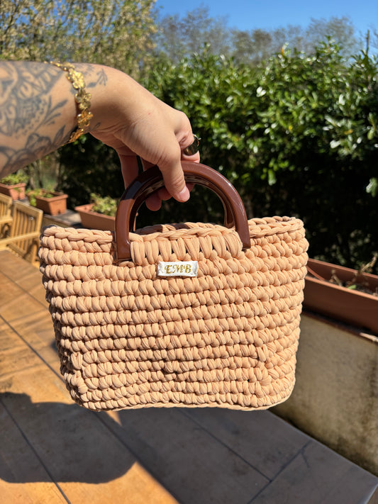 Sac en crochet (beige)