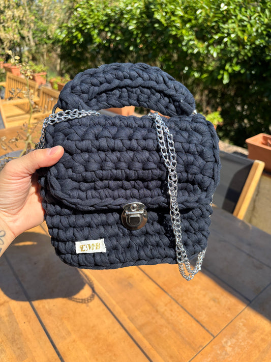 Sac en crochet (bleu)