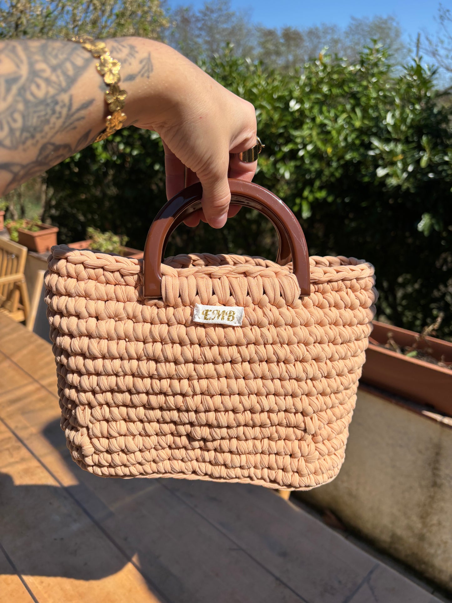 Sac en crochet (beige)