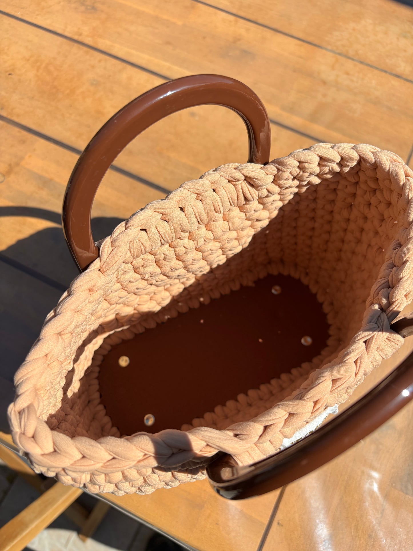 Sac en crochet (beige)